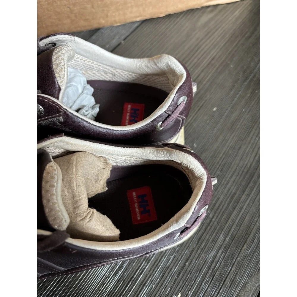 Helly Hansen Sneakers Shoes Women 9.5 Brown Leather HH Walking Non Marking